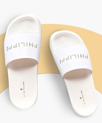 LOUIS PHILIPPE Men Slides(White , 9)