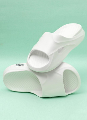 TOE CANDY Men Slides(White , 9)