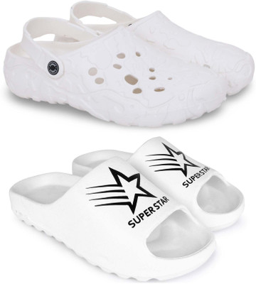 Pampy Angel Men Slippers(White, White , 7)