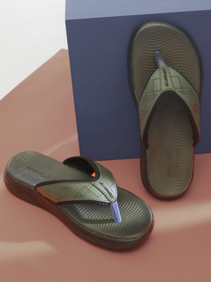 Impakto by Ajanta Men Flip Flops(Green , 8)