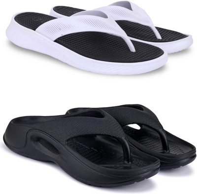Kapani Fashion Men Slippers(Black, Black , 6)