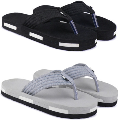 Vokline Men Flip Flops(Multicolor , 9)