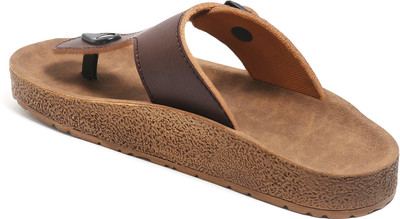 Doctor Health Super Soft Men Flip Flops(Brown , 10)