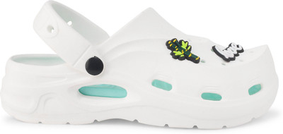 Dressberry Women Clogs(White, Blue , 7)