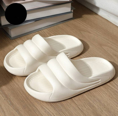 Shozie Men Slides(White , 10)