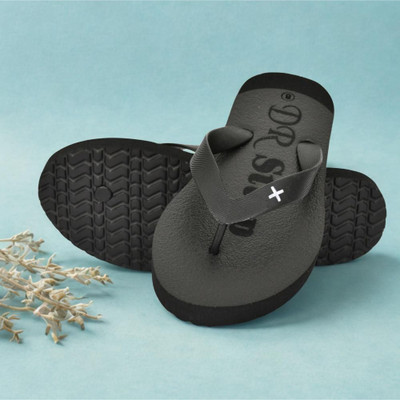 DR STTEP Men Orthopedic Slippers for Men Comfort Fit Soft Cushion Lightweight Slippers(Black , 7)
