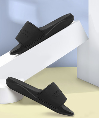 Neemans Men Slides(Black, Black , 8)
