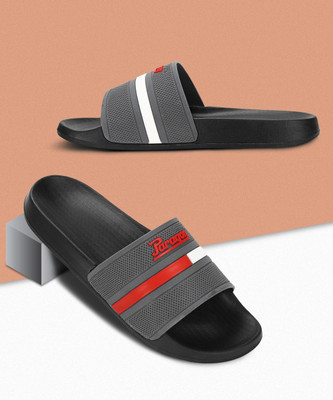 Paragon Men Slides |Lightweight Slipper|Anti Slippery|Comfortable Slides(Grey , 10)