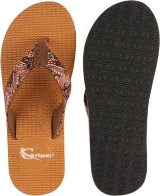 PRIKSH FOOTWEAR Men Flip Flops(Brown , 5)