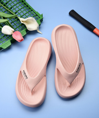 Koburg Women Jasmine Women's Slipper|Comfortable EVA Sole|Extra Soft|Cushion|Premium KF-164 Flip Flops(Pink , 5)