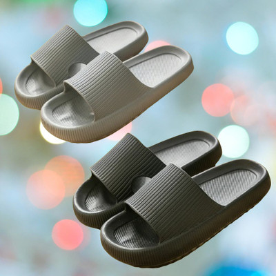 Dee Rook Men Slides(Grey, Olive , 9)