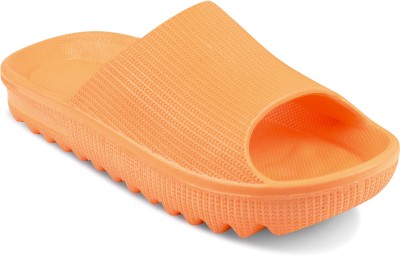 World Wear Footwear Men Slides(Orange , 6)