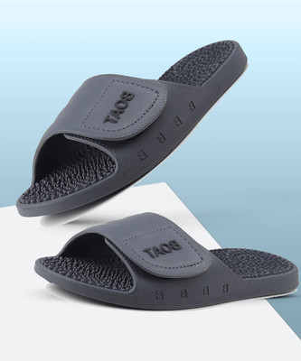 GOKIK Men Slides(Grey , 9)