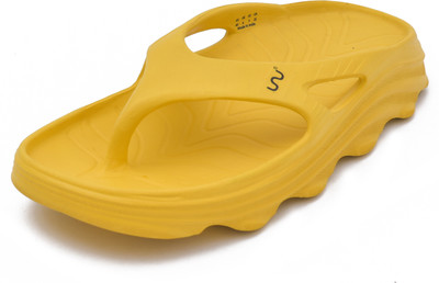Doubleu Men Men Riva Thong Dailily Yellow Flip Flops(Yellow , 8)