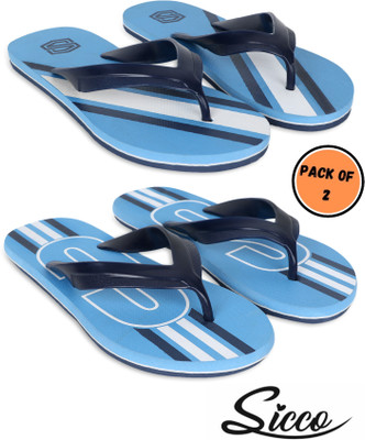 SICCO Men Flip Flops(Multicolor , 7)