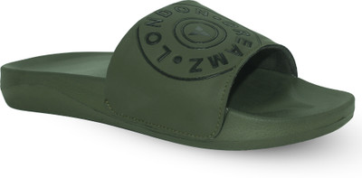 TREKIVA Men Premium Sliders Trendy Comfortable Flexible & Durable, Anti-Skid| TSG-2021 Slides(Green , 7)