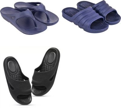 ventus Men Slippers(Blue, Black , 10)