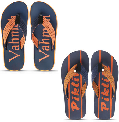 VAHMAH Men Slippers(Navy, Navy , 8)