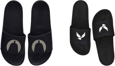 nvisan Men Slides(Grey, White, Black , 9)