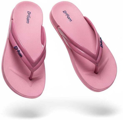 Jeshk Women Flip Flops(Pink , 6)