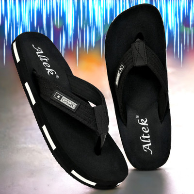 Altek Men Slippers(Black , 10)