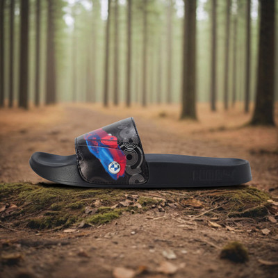PUMA Men BMWMMS Leadcat2.0 Graphic IN Slides(Black , 3)