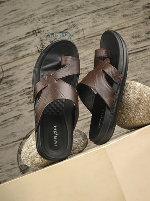 IVRAH Men Slippers(Brown , 6)