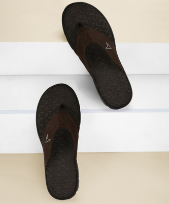 POWER Men Flip Flops(Brown , 9)