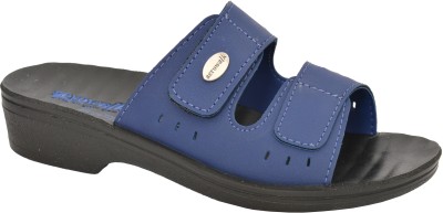 aerowalk Women Slides(Blue , 8)