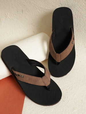 Chupps Men X-Flex Brown/Black Men's Comfortable Slides & Flip Flop Flip Flops(Black , 11)