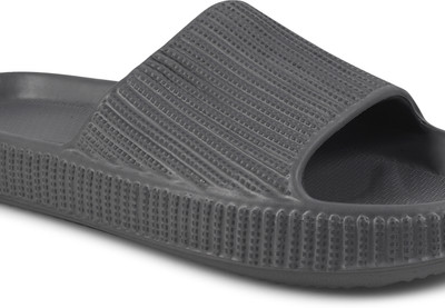SUPERMET Men Flip Flops(Grey , 7)