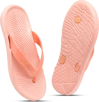 TAFFRAL Women Trending Stylish Lightweight Comfort Slipper Flip Flops(Pink , 7)