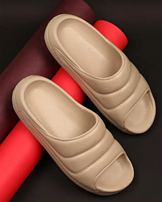 TieFit Men Slides(Beige , 8)