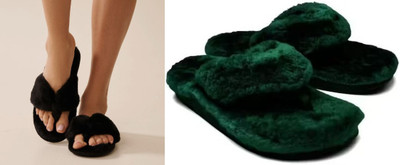 rexizone Women Flip Flops(Black, Green , 3)