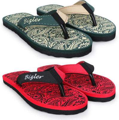 BIZLER Women Soft Ortho Slippers | Lightweight, Non-Slip & Stylish Daily Wear Slippers(Multicolor , 4)