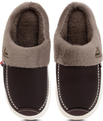 Cassiey Men Slippers(Brown , 10)