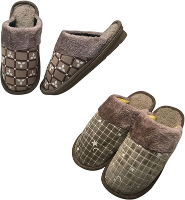 Mahi Enterprises Men Flip Flops(Beige, Brown , 6)