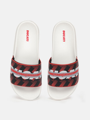 DUCATI Men Slides(Red , 6)