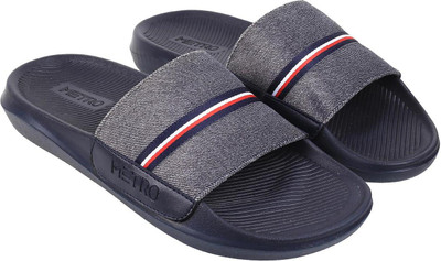 METRO Men Slides(Blue , 10)