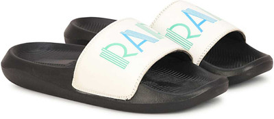 Appe Men Slides(Off White, Black , 7)