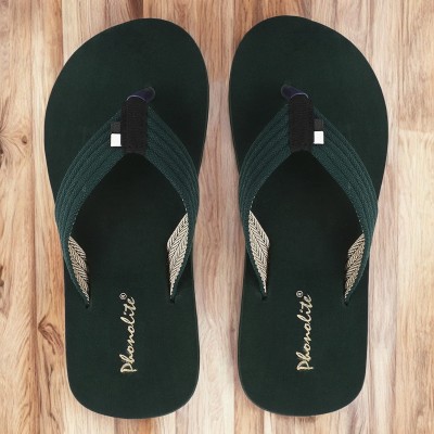 Phonolite Men Flip Flops(Green , 8)