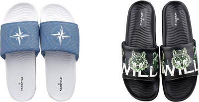 KICKSTYLE Men Slides(Multicolor , 6)