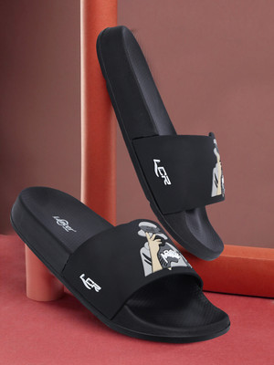 LANCER Men Slides(Black , 7)