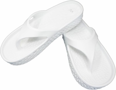 Doubleu Women Women Kyoto White Flip Flops(White , 6)