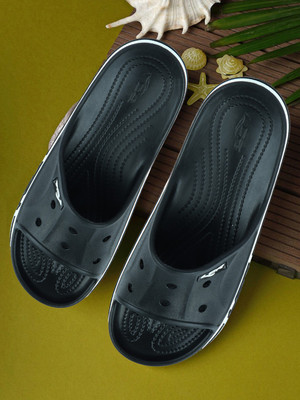 LANCER Men Slides(Black , 6)