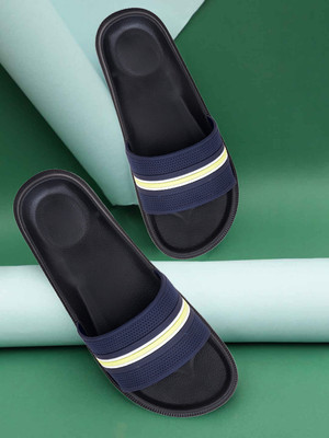 QRITE Men Slides(Blue , 6)