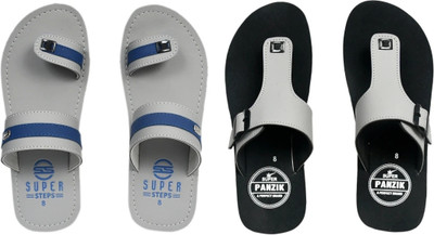 PANZIK Men Slippers(Multicolor , 9)