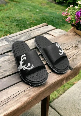 Tanish Overseas Men Slides(Black , 6)