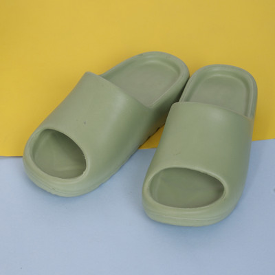 STYLE HEIGHT Men Slides(Green , 9)