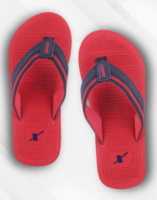 Sparx Men Flip Flops(Red , 10)